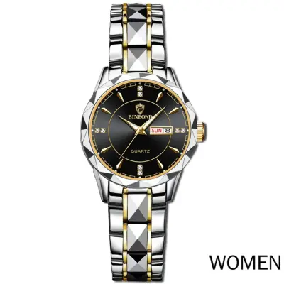 Luxury Binbond Stainless Steel Classic Waterproof Watch for Women