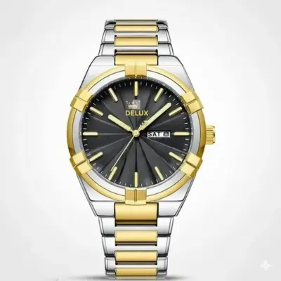 DELUX WATCH MODEL 2250 TOTON AR DIAL BLACK COLOUR WATCH FOR MAN