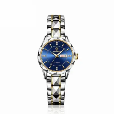 Luxury Binbond Stainless Steel Classic Waterproof Watch for Women