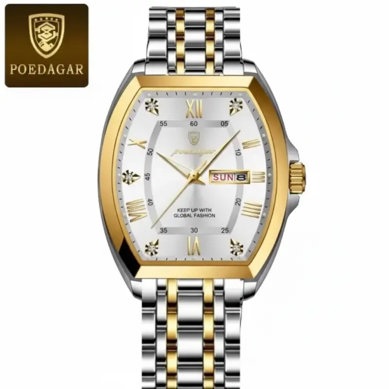 POEDAGAR WATCH MODEL 958 TOTON AR DIAL WHITE COLOUR WATCH FOR MAN