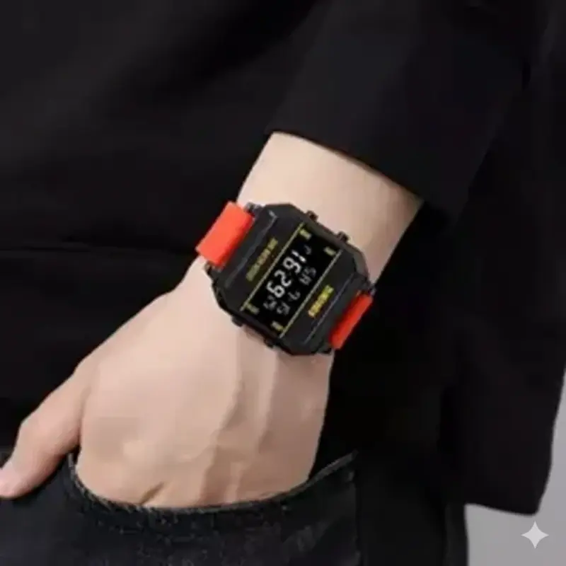 SKMEI WATCH MODEL 1848 DIGITAL LED WATCH - RED COLOUR BELT