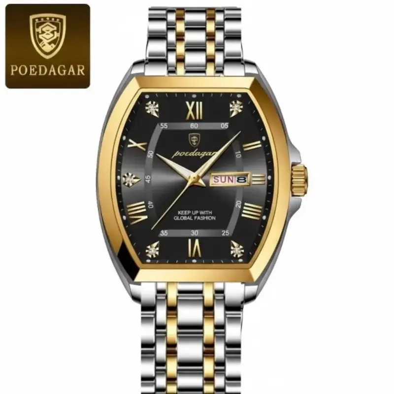 POEDAGAR WATCH MODEL 958 TOTON AR DIAL BLACK COLOUR WATCH FOR MAN