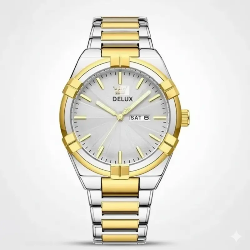 DELUX WATCH MODEL 2250 TOTON AR DIAL WHITE COLOUR WATCH FOR MAN